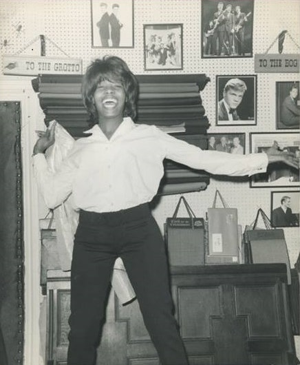 Millie Small in Piccadilly Studios. Photo from her daughter’s private collection.